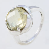 Patricia Light Green Gemstone Ring in Sterling Silver